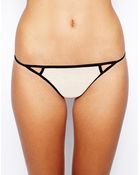 Asos Sienna Strappy Mesh Thong - Lyst