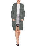 DKNY Mohair Blend Cardigan - Lyst