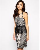 Forever Unique Alonsa Dress In Eyelash Lace - Lyst