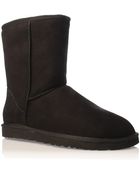Ugg Black Short Sheepskin Boots - Lyst