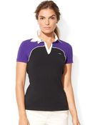 Lauren by Ralph Lauren Colorblocked Polo Shirt - Lyst
