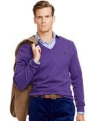 Polo Ralph Lauren Wool V-Neck Sweater - Lyst