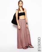 Asos Tall Soft Split Maxi Skirt - Lyst