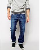 Diesel Jeans Larkee Relaxed 607I Loose Fit Dark Wash - Lyst