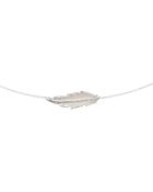 Leivan Kash Silver Feather Mini Necklace - Lyst