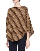 Missoni Zigzag Knit Poncho - Lyst