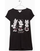 Mango Printed Cotton-Blend T-Shirt - Lyst