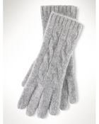 Polo Ralph Lauren Cable-Knit Cashmere Gloves - Lyst
