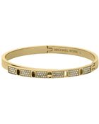 Michael Kors Pavé Gold-Tone Bangle - Lyst