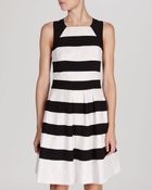 Karen Millen Dress - Graphic Stripe Lace - Lyst