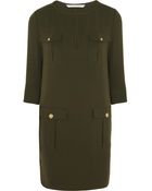 Diane von Furstenberg Agness Crepe Mini Dress - Lyst
