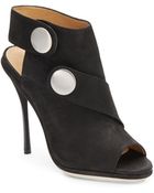 L.a.m.b. Shelbie Leather Peep-Toe Pumps - Lyst
