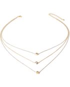 Forever 21 Layered Geo Charm Necklace - Lyst
