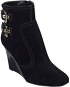 Nine West Herbert Wedge Booties - Lyst