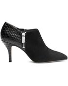 Michael Kors Clara Python Embossed-Leather Ankle Boot - Lyst
