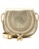 Chloé Marcie Small Metallic-Leather Shoulder Bag - Lyst