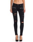Paige Indio Zip Ultra Skinny - Lyst