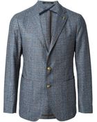Tagliatore Checked Blazer - Lyst