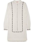 See By Chloé Broderie Anglaise Cotton Mini Dress - Lyst