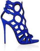 Giuseppe Zanotti Coline Cutout Suede Sandals - Lyst