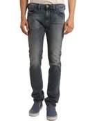 Diesel Thavar Slim Fit Faded Stone Jeans - Lyst