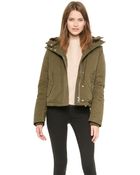 Acne Studios Powder Short Parka - Green - Lyst
