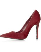 Topshop Pristine Premium Court Shoes - Lyst