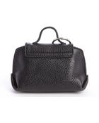 Ferragamo Peach Leather Gancio Detail Key Holder - Lyst