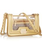 Just Cavalli Metallic-leather and Plastic Shoulder Bag - Lyst