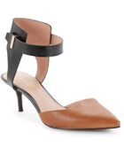 Enzo Angiolini Leather D'Orsay Ankle-Cuff Pumps - Lyst