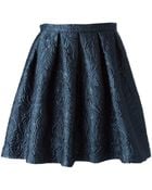 Charlott Pleated Baroque Mini Skirt - Lyst