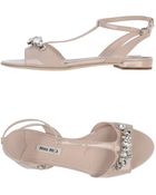Miu Miu Sandals - Lyst