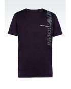 Emporio Armani Cotton T-Shirt With Logo Print - Lyst