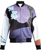 3.1 Phillip Lim Floral Print Bomber Jacket - Lyst