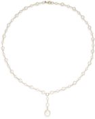 Saks Fifth Avenue White Round Pearl Chain Necklace - Lyst