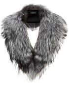 Harrods of London Large Fox Fur Roll Collar - Lyst