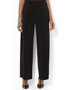 Lauren by Ralph Lauren Wide-Leg Pull-On Pants - Lyst