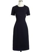 J.Crew Zip-Shoulder Dress In Super 120S Wool - Lyst
