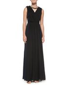 Tory Burch Meryl Pleated Silk Gown - Lyst