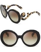 Prada Round Baroque Sunglasses - Lyst
