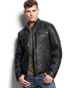 Guess Diamond Quilted Jacket - Lyst
