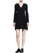 Proenza Schouler Long-sleeve Fold-skirt Dress - Lyst