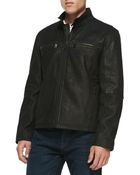 Andrew Marc Distressed Leather Jacket - Lyst