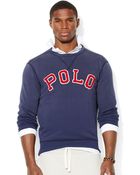 Polo Ralph Lauren Fleece Crew-Neck Sweatshirt - Lyst