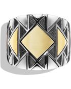 David Yurman Signet Ring With Gold - Lyst