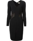 Emilio Pucci Semi Sheer Crepe Dress - Lyst