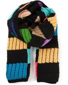 Comme Des Garçons Checkered Scarf - Lyst