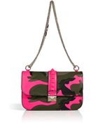 Valentino Canvas Camo Print Studded Shoulder Bag - Lyst