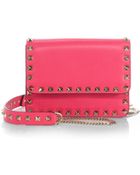 Valentino Studded Leather Crossbody Bag - Lyst