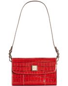 Dooney & Bourke Croco Casey Clutch - Lyst
